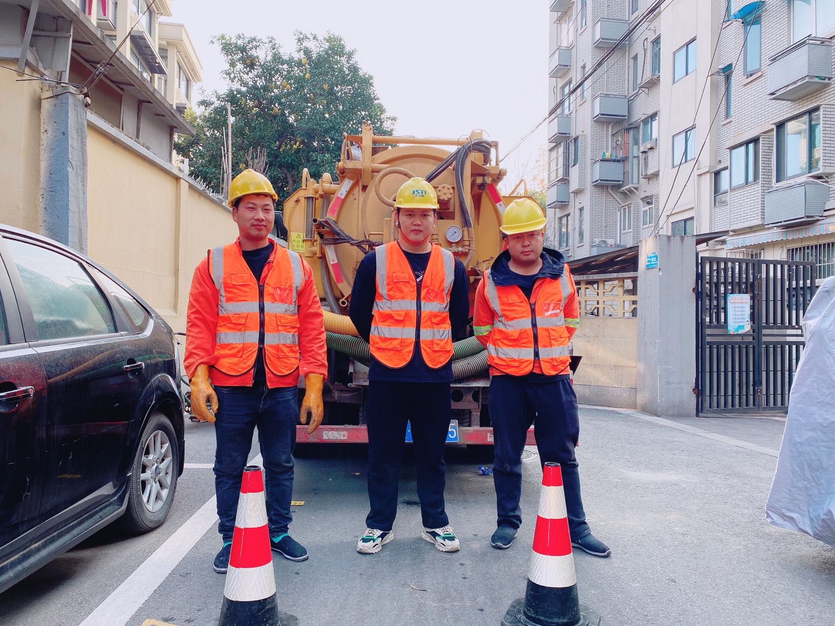 五四村南京某小区管道清淤检测施工